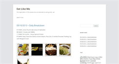 Desktop Screenshot of eatlikeme.org